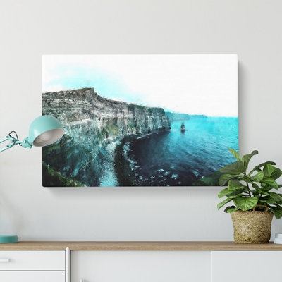 Cliffs Of Moher In County Clare Painting - Wrapped Canvas