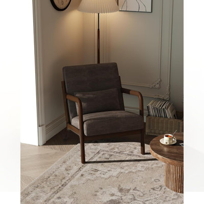 Fauteuil d'appoint lombaire MidCentury
