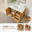 Carrasco 42" Single Bath Vanity in Oak Natural Brown with Silk White Quartz Stone Top-428862272-458988171