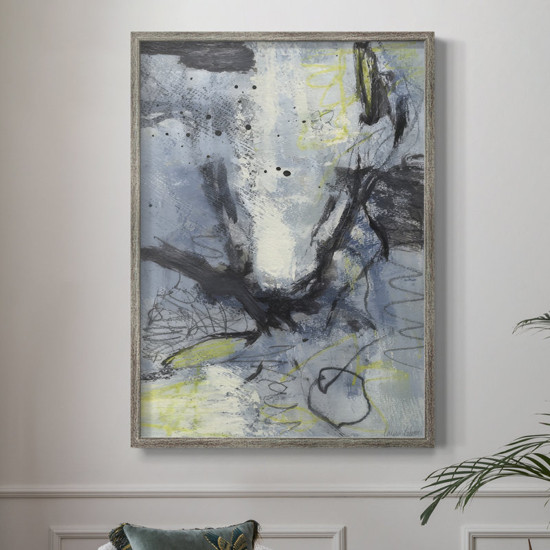 «My Mixed Emotion», reproduction encadrée - bois massif, H 15 po x l 12 po