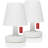 Edison The Petit Rechargeable LED Lamp Version 2.0, Stepless Dimmable, Portable, Long-Lasting Battery, Indoor Outdoor Use