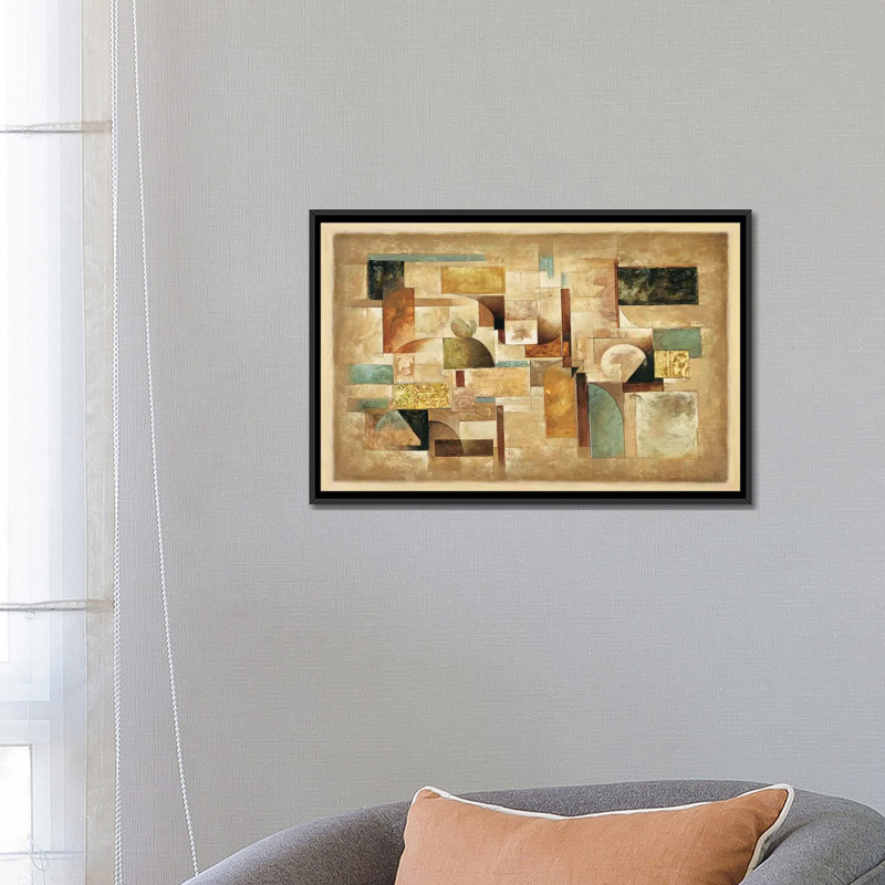 " Texture I " by Jonathan Parsons, 18" H x 26" W x 1.5" D, Black Framed Canvas, No Mat