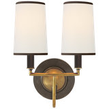 Thomas O'Brien Elkins Double Sconce