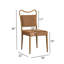 Chaise de salle à manger rembourrée en velours Mid-Century avec structure en métal grain de bois-1567952960-1567952959