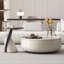 Table basse de luxe de style crème clair-108516505