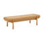 Banc rembourré en lin 56 po 