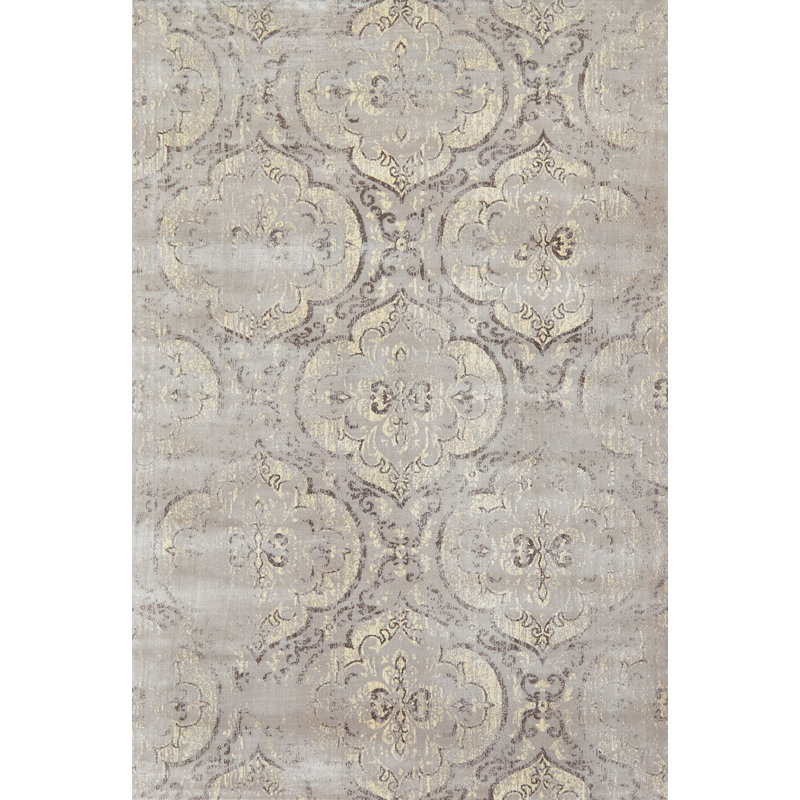 Loveridge Viscose Oriental Indoor Rug, Rectangle 9'2" x 12'2"