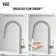 Greenwich 18" H 1-handle Pull-Down 2-Function Sprayer Touchless Kitchen Faucet