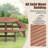 12 - Person Outdoor Round Picnic Table, Solid Wood Patio Dining Set, Stable Structure, DIY With Umbrella Hole