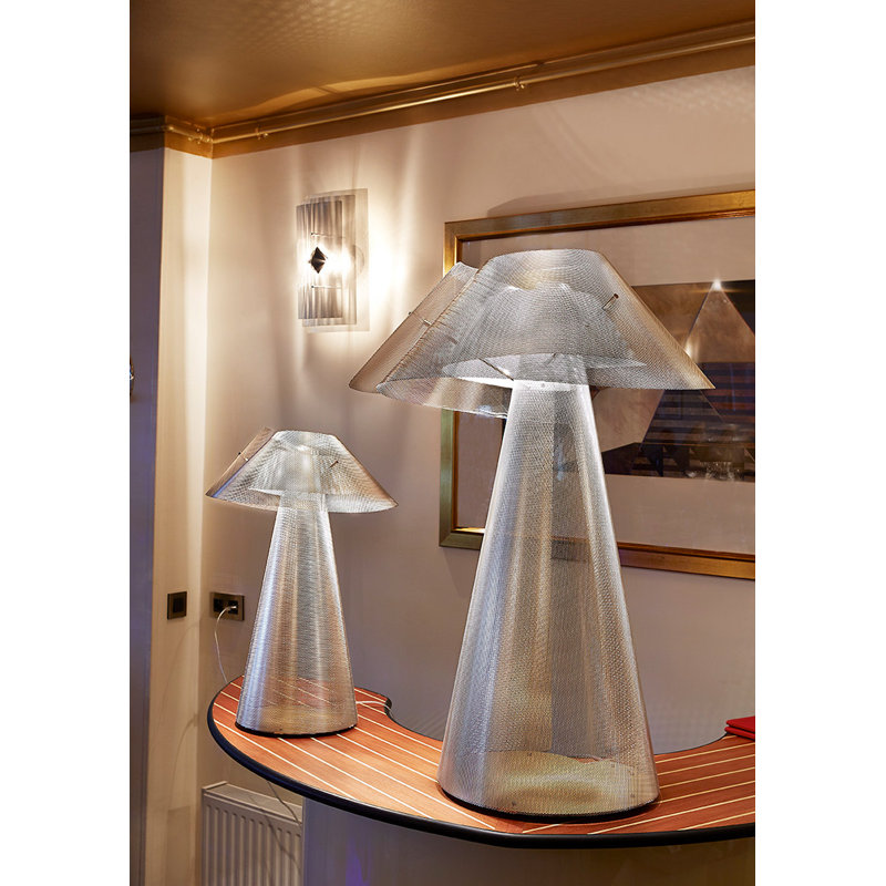 Whirlwind Table Lamp, 13.7" H x 7.4" W x 7.4" D