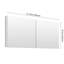 Armoire de rangement à miroir biseauté pour salle de bain l 48 po x H 30 po - Bois d'ingénierie et salle de bain spacieuse 48 po x 30 po-119301733