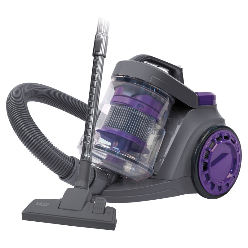 Russell Hobbs Atlas Pet Compact Bagless Cylinder Vacuum Cleaner, Purple