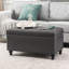Banc de rangement avec repose-pieds capitonné 31 pouces-616398850