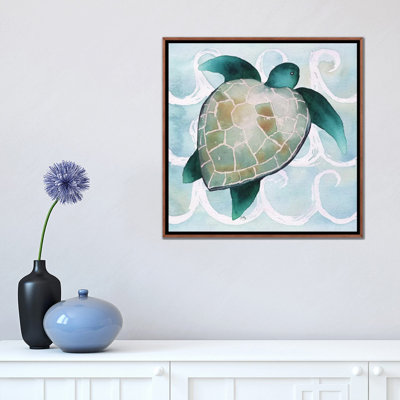 «Sea Creatures on Waves III» par Elizabeth Medley - reproduction d'art