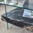 31.4 Inch Modern Two-Tier Square Coffee Table - An Elegant Combination Of Clear Glass And Marble Pattern Sticker.It Can Be Used As A Coffee Table,A Side Table Or A Display Stand.-951642109