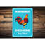 Plaque coq en aluminium-741522929
