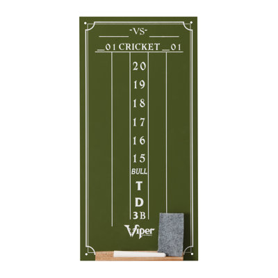Viper Razorback Sisal/Bristle Dartboard With 22 Gram Steel Tip Darts, Throw Line Light & Small Chalk Scoreboard