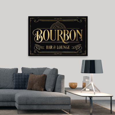 Bourbon Bar Lounge Vintage Abstract Contemporary Art