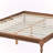 Lyra Queen Size, Bed Frame in Ash Walnut Finish, 13.5'' H X 65.17'' W X 86.25'' L-1413870048