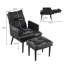 Acelia Faux Leather Lounge Chair-654043043