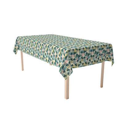 Rectangular Tablecloth, 100% Cotton, 52X104", Island Illustration