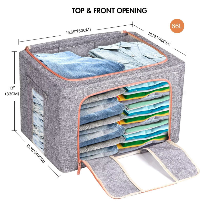 Ebern Designs Bin, Grey