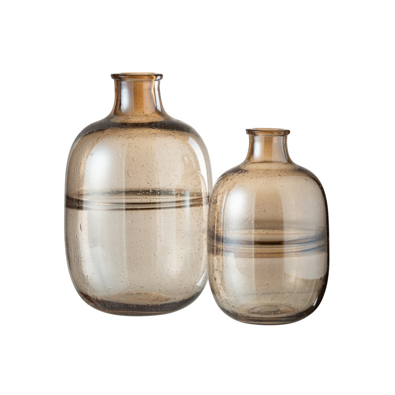 Slavin Glass Decorative Bottle 1, 36cm H x 22cm W x 22cm D