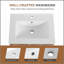 Ensemble de meuble-lavabo flottant 24 po avec lavabo, meuble-lavabo mural en ébène brun, portes à fermeture douce, ensemble de meuble-lavabo moderne peu encombrant
