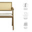 Ensemble de 2 fauteuils de salle à manger en cuir Thera-105770611-105770610