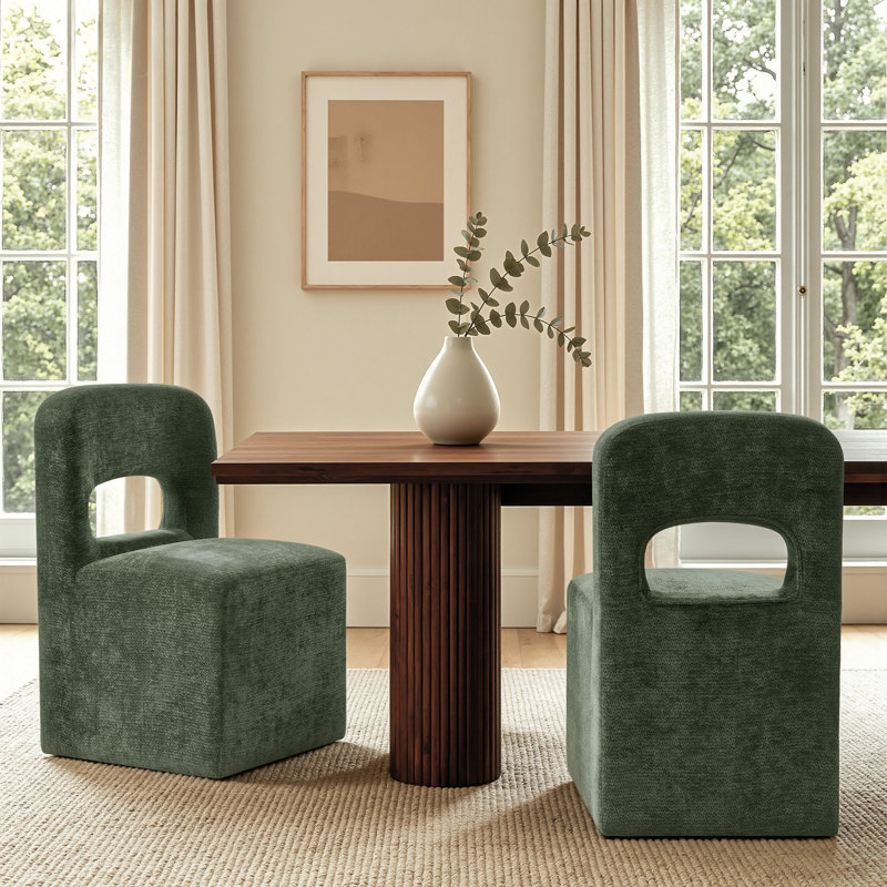 Chaises de salle Ã  manger rembourrÃ©es Ã  roulettes, fauteuil simple moderne avec roulettes silencieuses pour le salon, livrÃ© assemblÃ©