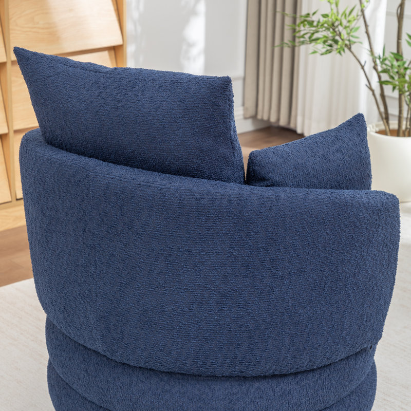 Fauteuil pivotant Castanedo, Bleu
