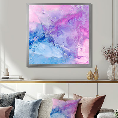 Mystic Aura Of Glacier - Abstract Liquid Ink Wall Décor