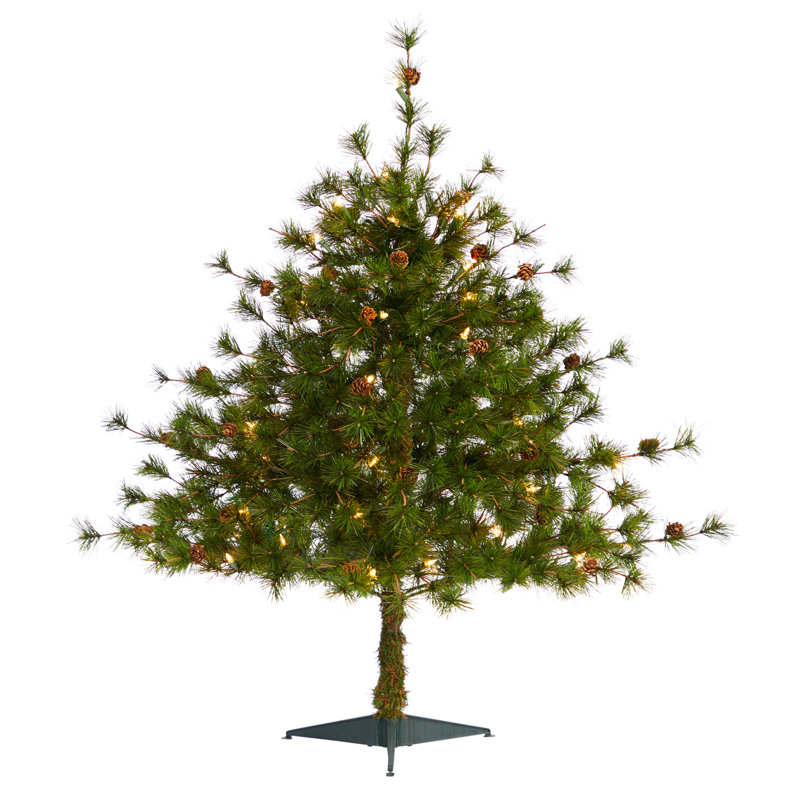 Lighted Artificial Christmas Tree, 3' H