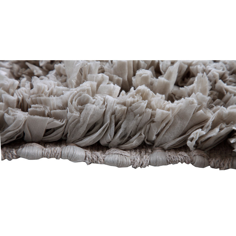 Annalease Cotton Blend Non-Slip Bath Rug, Sage