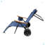 Chaise longue de plage pliable avec roulettes 2 en 1-2021194476
