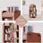 Walnut Modern Solid wood rotating bookshelf