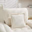 Canapé d'appoint rembourré 360 ° en chenille avec coussin décoratif-1650004009