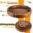 13" Acacia Wood Lazy Susan Organizer For Cabinet - Round Lazy Susans Turntable For Countertop - Wooden Kitchen Rotating Storage Food Bin Container For Centerpiece Table, Spices, Pantry