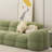 Green 100% Polyester Modular Sofa cushion couch