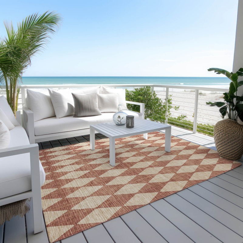Tapis intérieur / extérieur Loreen avec envers antidérapant, Rectangle 3 pi x 5 pi