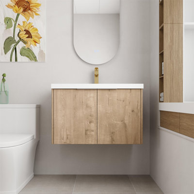 Ensemble de meuble-lavabo mural simple 30 po
