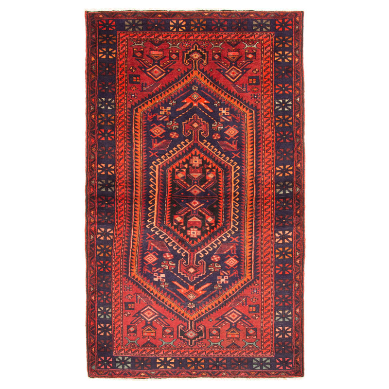 Tapis bleu marine Andelz 4 pi 5 po x 7 pi 8 po