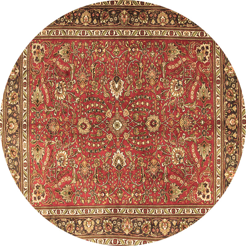 Tapis brun traditionnel Traditional 1354, Rond 7 pi
