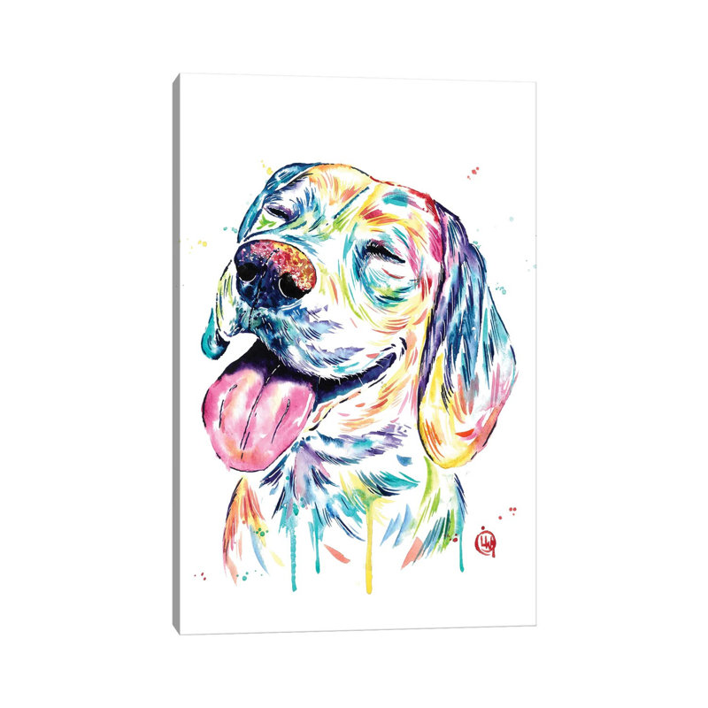 Loveable Beagle by Lisa Whitehouse - Wrapped Canvas Gallery-Wrapped Canvas Giclée