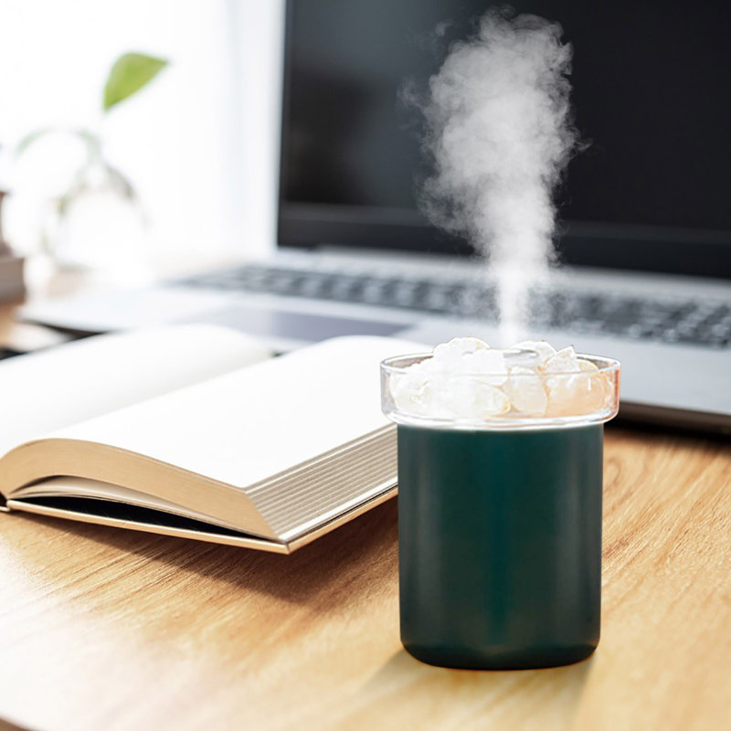 Mini humidificateur portatif humidificateur de bureau à vapeur froide 280 MLUSB Deux modes de brumisation silencieux pour la chambre de bébé