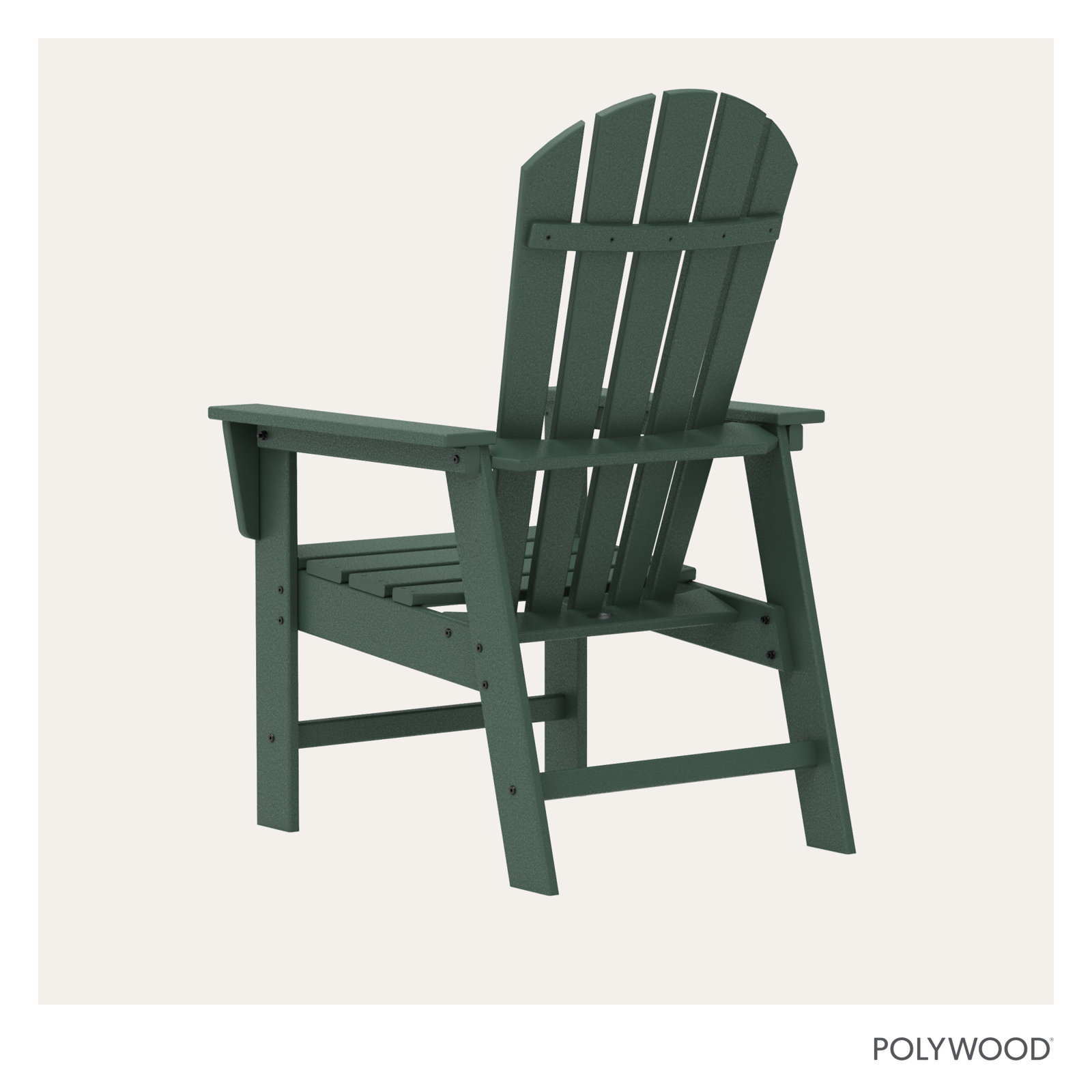 POLYWOOD® South Beach Adirondack Chair, Green