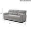 Canapé Hamilton G00552A-S - gris