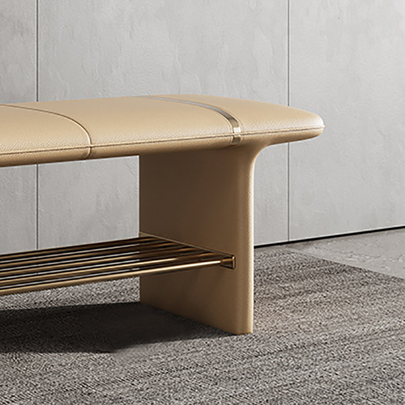 Banc à chaussures 39,4 po, Jaune