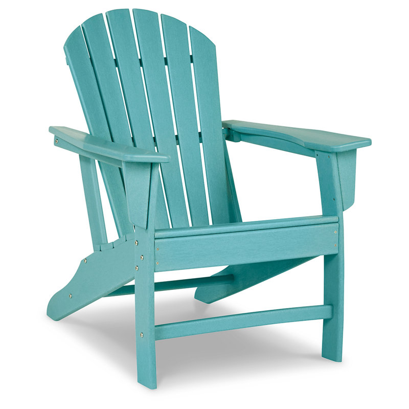 Emory Foldable Outdoor Adirondack Chair, Turquoise
