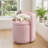 Upholstered Velvet 360° Swivel Storage Vanity Stool No Assembly Needed-1243559735